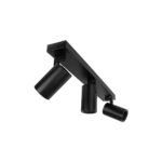 kelvo® SPOTA KLV-101-0138 Κινούμενο Φωτιστικό Σποτ Οροφής για 3 Λάμπες MR16 με Ντουί GU10 AC 220-240V IP20 - Μαύρο Ματ - Μ48 x Π6.2 x Υ14cm - Image 8