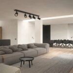 kelvo® SPOTA KLV-101-0142 Κινούμενο Φωτιστικό Σποτ Οροφής για 5 Λάμπες MR16 με Ντουί GU10 AC 220-240V IP20 - Μαύρο Ματ - Μ79.5 x Π6.3 x Υ14cm - Image 2