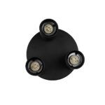 kelvo® SPOTA KLV-101-0144 Κινούμενο Φωτιστικό Σποτ Οροφής για 3 Λάμπες MR16 με Ντουί GU10 AC 220-240V IP20 - Μαύρο Ματ - Μ19 x Π19 x Υ14cm - Image 6