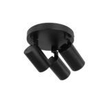 kelvo® SPOTA KLV-101-0144 Κινούμενο Φωτιστικό Σποτ Οροφής για 3 Λάμπες MR16 με Ντουί GU10 AC 220-240V IP20 - Μαύρο Ματ - Μ19 x Π19 x Υ14cm - Image 8