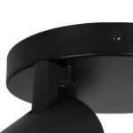 kelvo® SPOTA KLV-101-0144 Κινούμενο Φωτιστικό Σποτ Οροφής για 3 Λάμπες MR16 με Ντουί GU10 AC 220-240V IP20 - Μαύρο Ματ - Μ19 x Π19 x Υ14cm - Image 9