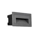 kelvo® STEPART KLV-101-0081 Χωνευτό Φωτιστικό Σκαλοπατιού / Διαδρόμου LED 3W 375lm 45° AC 220-240V Αδιάβροχο IP65 Θερμό Λευκό 2700K - Lumileds SMD Chip & TÜV SÜD Driver - Γκρι Ανθρακί Ματ - Μ10.5 x Π4.5 x Υ6cm / Q9.1 x 4.5cm - 5 Χρόνια Εγγύηση - Image 3