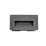 kelvo® STEPART KLV-101-0081 Χωνευτό Φωτιστικό Σκαλοπατιού / Διαδρόμου LED 3W 375lm 45° AC 220-240V Αδιάβροχο IP65 Θερμό Λευκό 2700K - Lumileds SMD Chip & TÜV SÜD Driver - Γκρι Ανθρακί Ματ - Μ10.5 x Π4.5 x Υ6cm / Q9.1 x 4.5cm - 5 Χρόνια Εγγύηση - Image 4