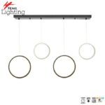 SE LED 16 DOUBLE AINA BLACK AND WHITE PENDANT 16*2+22*2x100cm 3CCT 2 YEARS WARRANTY+