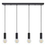 SE21-BL-4-4BL ADEPT TUBE Black Pendant+