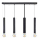 SE21-BL-5-4BL ADEPT TUBE BLACK Black Pendant+