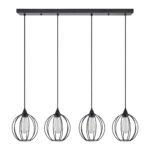 SE21-BL-B10-4BL-GR2 ADEPT PENDANT Black Metal Grid Pendant+