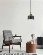 SE21-BR-10-MS1 MAGNUM BRONZE Black Metal Shade Pendant+ - Image 2