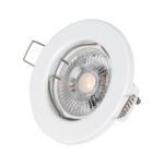 GLOBOSTAR® DELTA 77807 Χωνευτή Βάση για Σποτ MR16 με Ντουί GU10/GU5.3 IP20 - Λευκό - Μ8.3 x Π8.3 x Υ3.1cm / Q6cm - Image 6