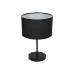 GLOBOSTAR® STRING 204-0196 Μοντέρνο Επιτραπέζιο Φωτιστικό Πορτατίφ με Ντουί 1 x E27 AC 220-240V IP20 - Μαύρο - Μ24 x Π24 x Υ37cm