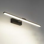 GLOBOSTAR® ELLIS 60444 Μοντέρνο Φωτιστικό Τοίχου - Απλίκα Καθρέπτη Μπάνιου LED 12W 1400lm 120° AC 220-240V IP44 Φυσικό Λευκό 4500K - Lumileds SMD Chip & TÜV SÜD Driver - Μαύρο Ματ - Μ60 x Π16 x Υ6cm - 3 Χρόνια Εγγύηση - Image 10