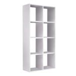 Βιβλιοθήκη Anser Megapap χρώμα λευκό 69,8x29x142εκ. - Image 3
