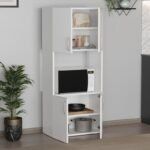 Ντουλάπα κουζίνας Armado Megapap χρώμα λευκό 60x32x140εκ. - Image 2