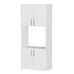 Ντουλάπα κουζίνας Armado Megapap χρώμα λευκό 60x32x140εκ. - Image 4