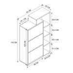 Παπουτσοθήκη Lego Megapap χρώμα pine oak 90x32x143εκ. - Image 5