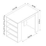 Τραπέζι μπαρ Toska Megapap χρώμα pine oak 112,2x64x91,8εκ. - Image 6