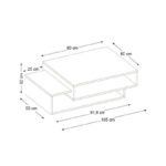 Τραπεζάκι σαλονιού Tab Megapap χρώμα λευκό - cordoba 105x60x32εκ. - Image 6