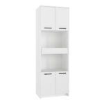 Ντουλάπι κουζίνας - μπάνιου Alvento Megapap χρώμα λευκό 60x42x180εκ. - Image 6