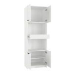 Ντουλάπι κουζίνας - μπάνιου Alvento Megapap χρώμα λευκό 60x42x180εκ. - Image 7