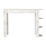 Τραπέζι μπαρ Vigne Megapap χρώμα λευκό εφέ μαρμάρου 150x51,6x101,8εκ. - Image 7