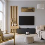 Σύνθεση τηλεόρασης Rosaline Megapap χρώμα ανθρακί - sepet oak 183x31,3x196,9εκ. - Image 3