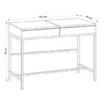 Τουαλέτα με καθρέπτη Linda Megapap χρώμα φυσικό οξιάς 100x45x74εκ. - Image 7