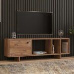 Έπιπλο τηλεόρασης Folsom Megapap χρώμα atlantic pine 140x29,9x45εκ.