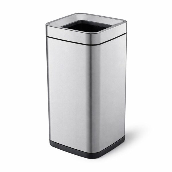 Κάδοι INOX SLIM LINE Τετράγωνοι 8, 20 & 30 L με Ανοιχτή Οροφή