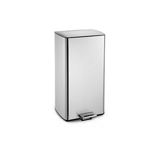 Κάδος Ανοξείδωτος SLIM LINE – Παραλληλόγραμμος 30 L με Πεντάλ