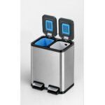 Κάδος Απορριμμάτων INOX 24 lt & 50 lt με Διπλό Εσωτερικό Κάδο