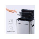 Κάδος Απορριμμάτων INOX SLIM LINE 20 Lt με Ποδαράκια & Αισθητήρα (Sensor) - Image 2
