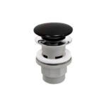 Βαλβίδα νιπτήρος με υπερχείλιση μαύρη S288PPCB-B FERRO