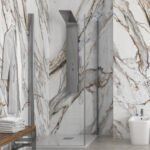 Σταθερό διαχωριστικό ντουζιέρας με διάφανο κρύσταλλο S 28F ALTO Cromo KARAG 65x200cm