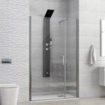 Καμπίνα από τοίχο σε τοίχο με διάφανο κρύσταλλο S 5 ALTO Cromo KARAG 160x200cm (σταθερό 80cm)