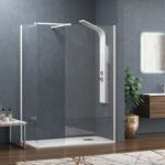 Σταθερά διαχωριστικά ντουζιέρας με διάφανο κρύσταλλο WALKIN 2 White KARAG 120x200cm