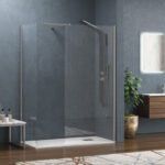 Σταθερά διαχωριστικά ντουζιέρας με διάφανο κρύσταλλο WALKIN 2 Cromo KARAG 160x200cm