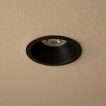 kelvo® DELTA KLV-101-0032 Χωνευτό Φωτιστικό Downlight Σποτ για Λάμπα MR16 με Ντουί GU10 AC 220-240V IP20 - Μαύρο Ματ - Μ8.5 x Π8.5 x Υ3.5cm / Q7.5cm