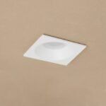 kelvo® EPSILON KLV-101-0048 Χωνευτό Φωτιστικό Downlight Σποτ Μπάνιου για Λάμπα MR16 με Ντουί GU10 AC 220-240V Αδιάβροχο IP65 - Λευκό Ματ - Μ8.5 x Π8.5 x Υ4.4cm / Q7.5cm x 7.5cm