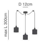 SE21-BR-10-BL3-SH3  MAGNUM BRONZE  Brown Shade Pendant+ - Image 2