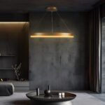 kelvo® VENOM KLV-101-0192 Κρεμαστό Φωτιστικό Οροφής LED 67W 6700lm 120° AC 220-240V IP20 Ρυθμιζόμενο Λευκό CCT με Χειριστήριο από 2700K έως 6000K Dimmable - Lumileds SMD Chip - Χρυσό Πλατίνα - Μ80 x Π80 x Υ6.5cm - 3 Χρόνια Εγγύηση