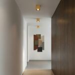 kelvo® AKIRA KLV-101-0031 Κινούμενο Φωτιστικό Downlight Σποτ για Λάμπα MR16 με Ντουί GU10 AC 220-240V IP20 - Χρυσό Βούρτσας - Μ8 x Π8 x Υ10cm