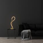 kelvo® GLOW KLV-101-0172 Επιτραπέζιο Φωτιστικό Πορτατίφ LED 18W 1800lm 360° AC 220-240V IP20 Ρυθμιζόμενο Λευκό CCT με Αφή 2700K/4500K/6000K Dimmable - Lumileds SMD Chip - Χρυσό Πλατίνα - Μ30 x Π30 x Υ60cm - 3 Χρόνια Εγγύηση