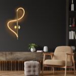 kelvo® GLOW KLV-101-0168 Φωτιστικό Τοίχου / Απλίκα LED 24W 2400lm 360° AC 220-240V IP20 Ρυθμιζόμενο Λευκό CCT με On/Off 2700K/4500K/6000K - Lumileds SMD Chip - Χρυσό Πλατίνα - Μ30 x Π15 x Υ70cm - 3 Χρόνια Εγγύηση