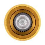 kelvo® AKIRA KLV-101-0027 Κινούμενο Φωτιστικό Downlight Σποτ για Λάμπα MR16 με Ντουί GU10 AC 220-240V IP20 - Χρυσό Βούρτσας - Μ8 x Π8 x Υ10cm - Image 5