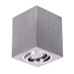 kelvo® AKIRA KLV-101-0030 Κινούμενο Φωτιστικό Downlight Σποτ για Λάμπα MR16 με Ντουί GU10 AC 220-240V IP20 - Νίκελ Βούρτσας - Μ8 x Π8 x Υ10cm - Image 3