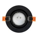 kelvo® OMEGA KLV-101-0036 Χωνευτό Κινούμενο Φωτιστικό Downlight Σποτ για Λάμπα MR16 με Ντουί GU10 AC 220-240V IP20 - Μαύρο Ματ - Μ10.5 x Π10.5 x Υ2.2cm / Q7.5cm - Image 6