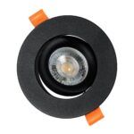 kelvo® OMEGA KLV-101-0036 Χωνευτό Κινούμενο Φωτιστικό Downlight Σποτ για Λάμπα MR16 με Ντουί GU10 AC 220-240V IP20 - Μαύρο Ματ - Μ10.5 x Π10.5 x Υ2.2cm / Q7.5cm - Image 8