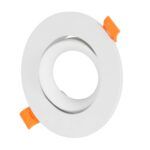 kelvo® OMEGA KLV-101-0037 Χωνευτό Κινούμενο Φωτιστικό Downlight Σποτ για Λάμπα MR16 με Ντουί GU10 AC 220-240V IP20 - Λευκό Ματ - Μ10.5 x Π10.5 x Υ2.2cm / Q7.5cm - Image 2