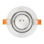 kelvo® OMEGA KLV-101-0037 Χωνευτό Κινούμενο Φωτιστικό Downlight Σποτ για Λάμπα MR16 με Ντουί GU10 AC 220-240V IP20 - Λευκό Ματ - Μ10.5 x Π10.5 x Υ2.2cm / Q7.5cm - Image 6
