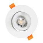 kelvo® OMEGA KLV-101-0037 Χωνευτό Κινούμενο Φωτιστικό Downlight Σποτ για Λάμπα MR16 με Ντουί GU10 AC 220-240V IP20 - Λευκό Ματ - Μ10.5 x Π10.5 x Υ2.2cm / Q7.5cm - Image 8